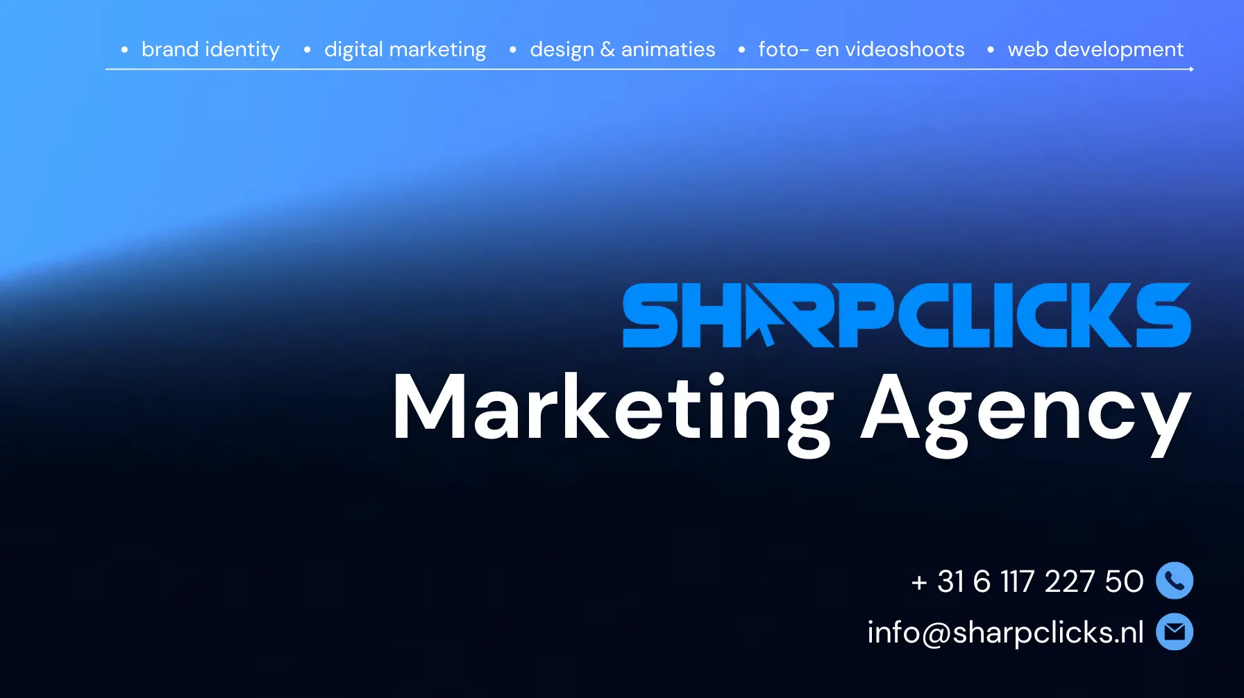 SharpClicks Google business profile banner